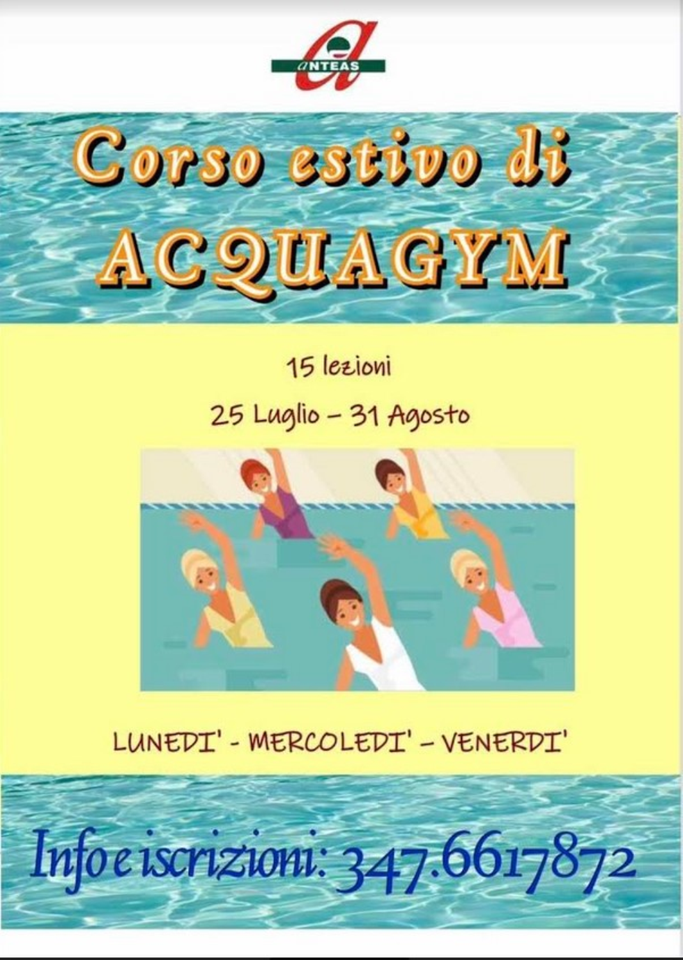 Corso di Acquagym, con Anteas Tricase (Lecce)