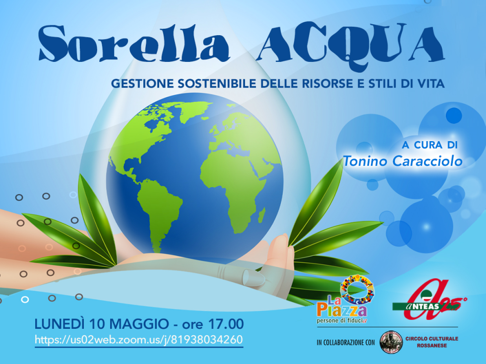 Sorella Acqua, lunedì 10 maggio in Piazza