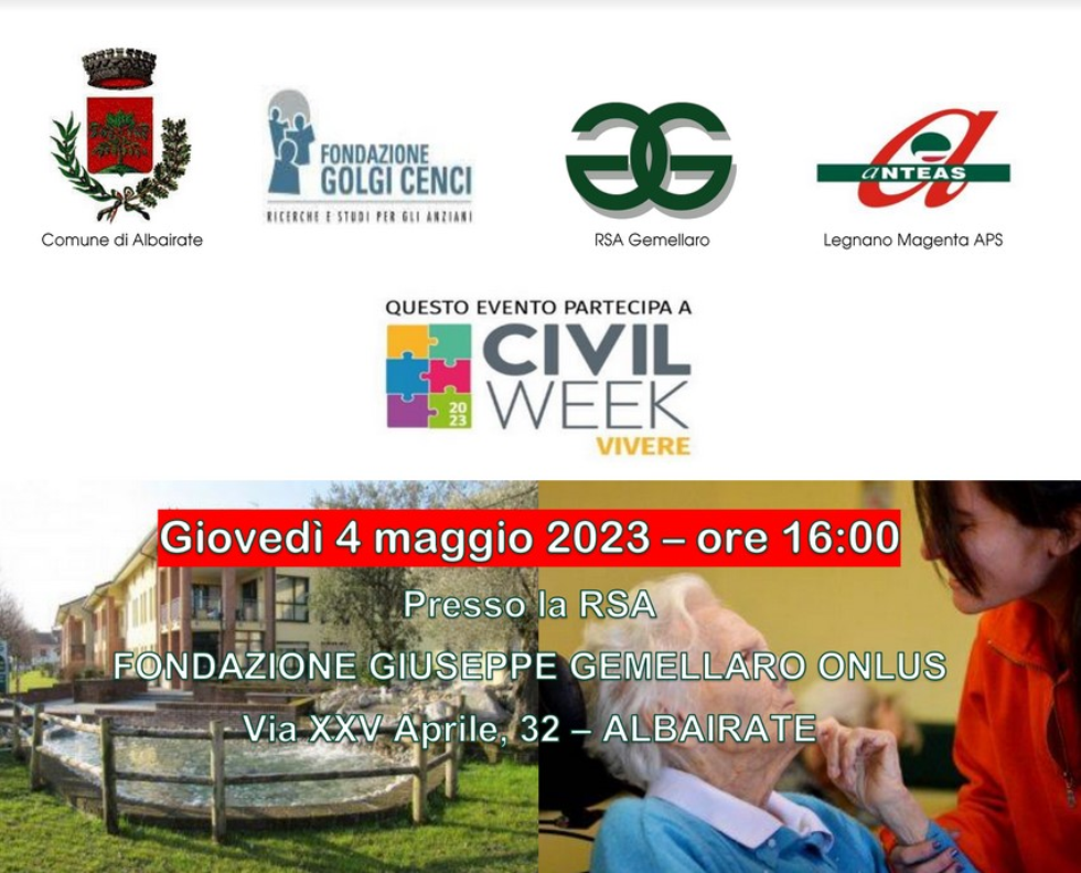 Anteas Legnano Magenta presenta due iniziative il 4 e 6 maggio