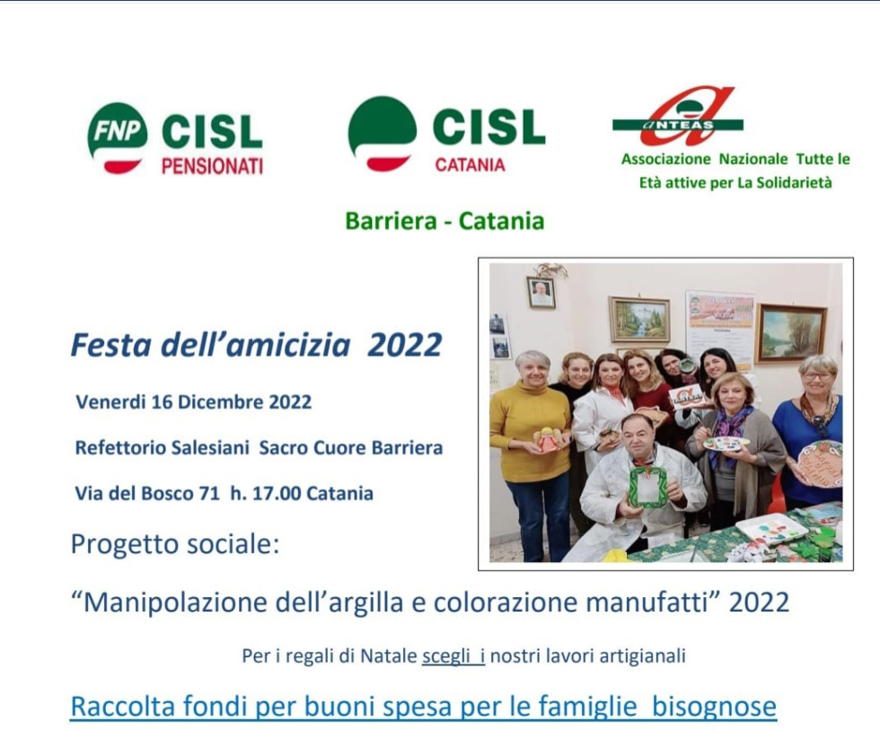 Manipolare l'argilla, un progetto creativo di Anteas Catania
