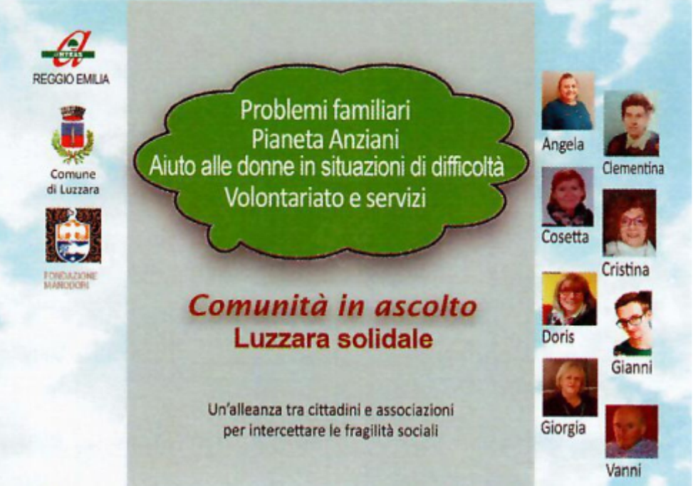 Anteas Reggio Emilia apre uno sportello a Luzzara per intercettare le fragilità sociali