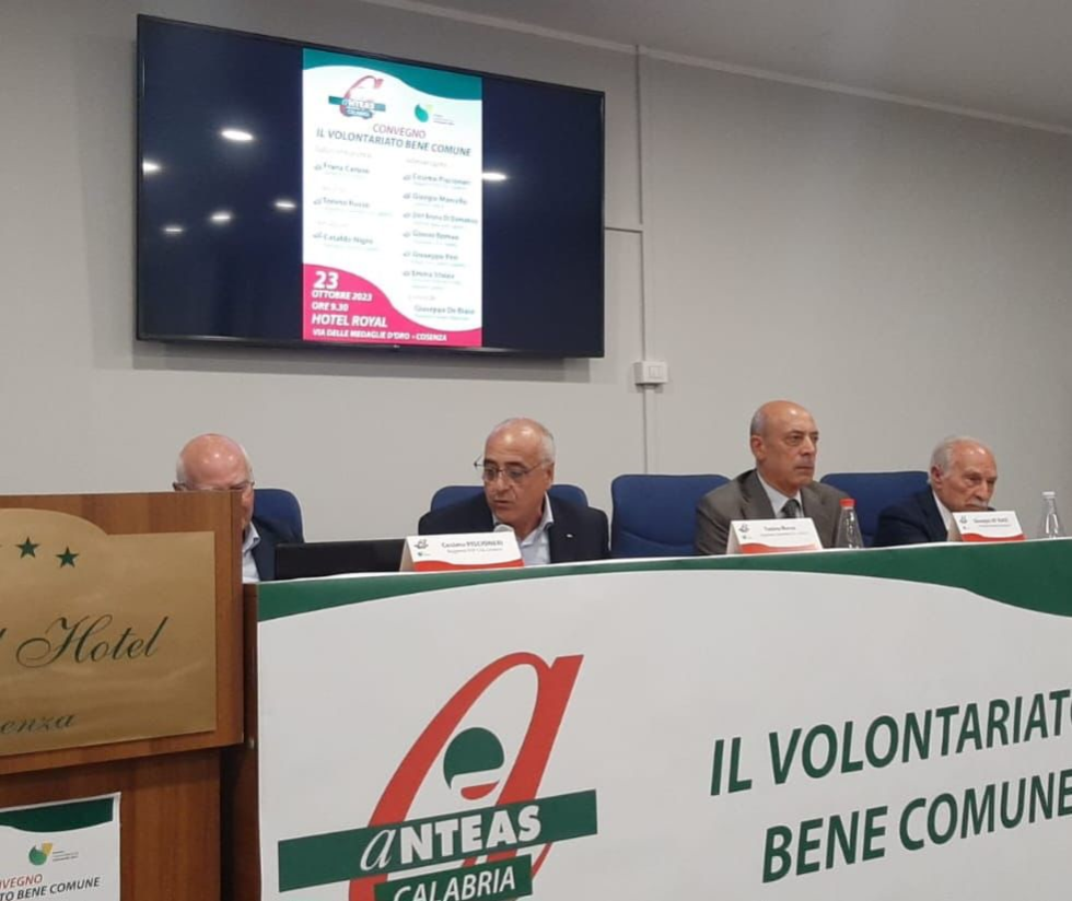 Anteas a Cosenza per il convegno 'il volontariato bene comune'