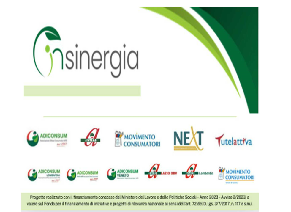 AL VIA IL PROGETTO IN SINERGIA