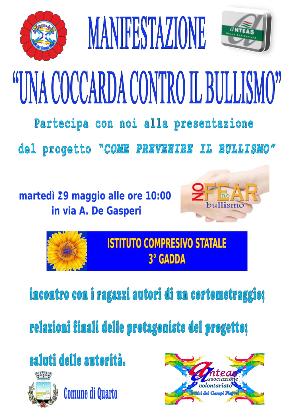 Progetto contro il bullismo a Quarto (Napoli)