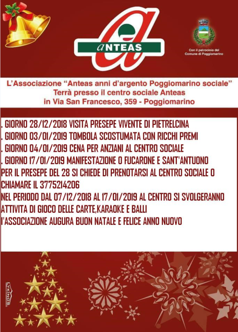 Natale con i tuoi... e con le iniziative di Anteas Poggiomarino (Napoli)