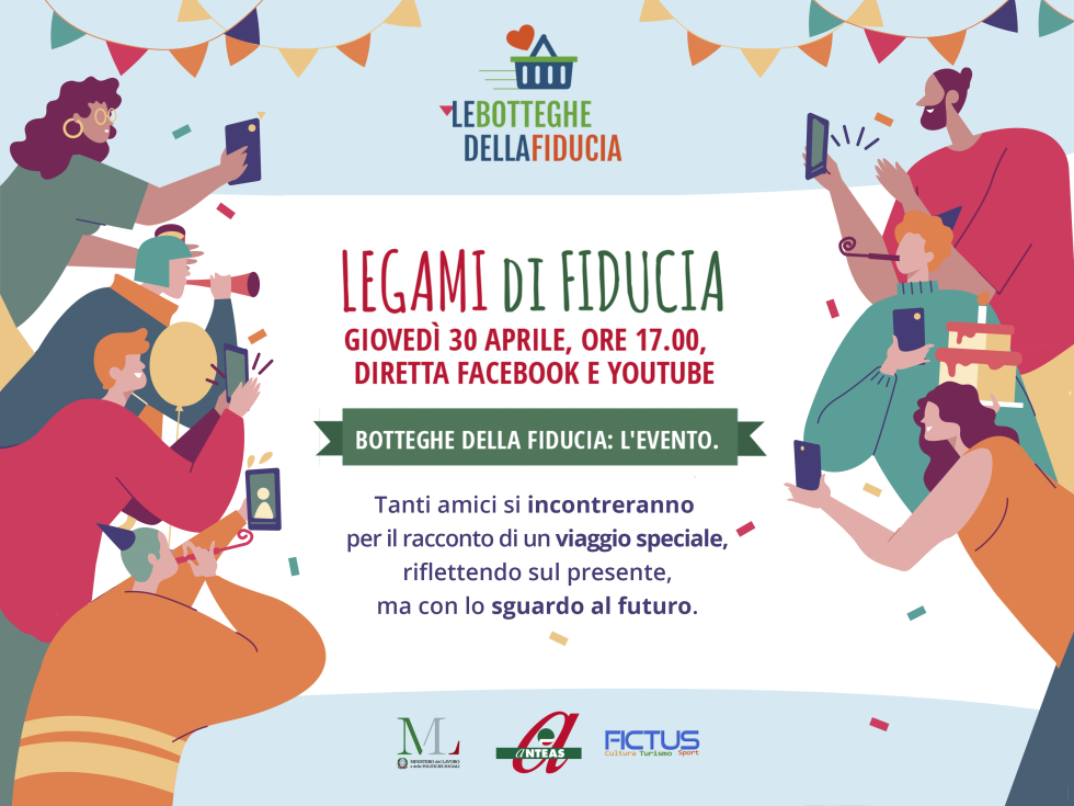 Evento finale (on line)  di Botteghe della Fiducia, giovedì 30 aprile 2020