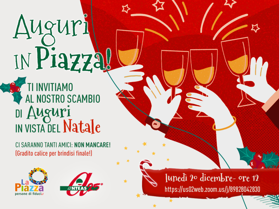 Auguri in Piazza lunedì 20 dicembre, ore 12