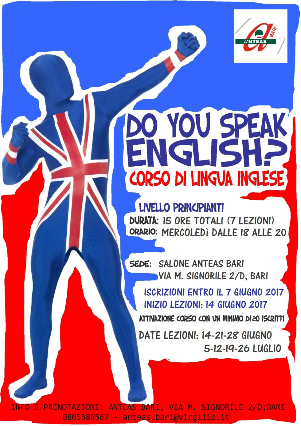 Do you speak english? Corso d'inglese con Anteas Bari