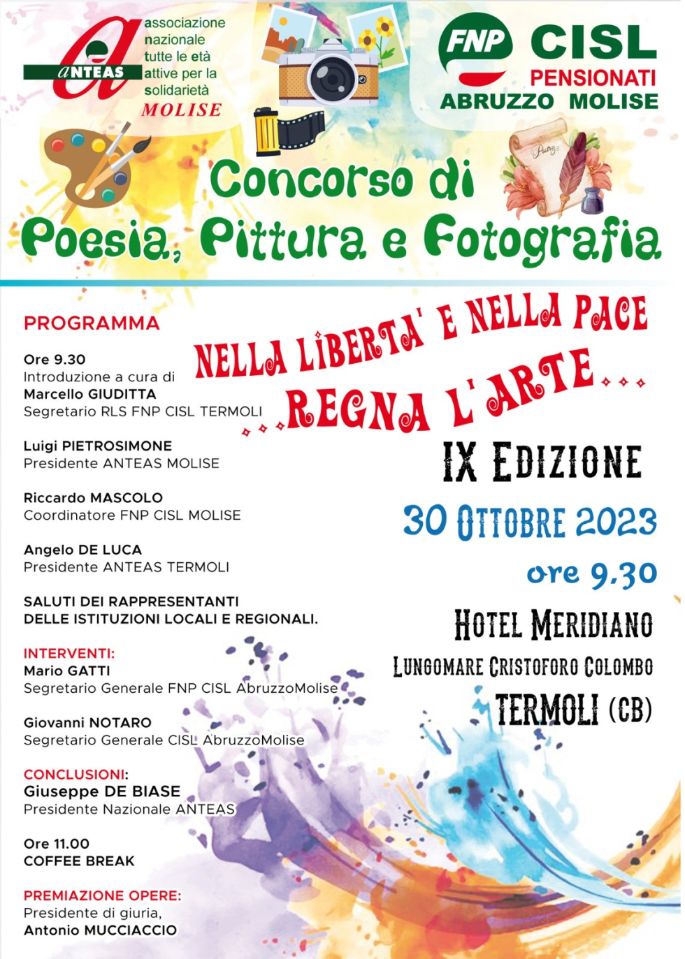 Concorso di poesia, pittura e fotografia