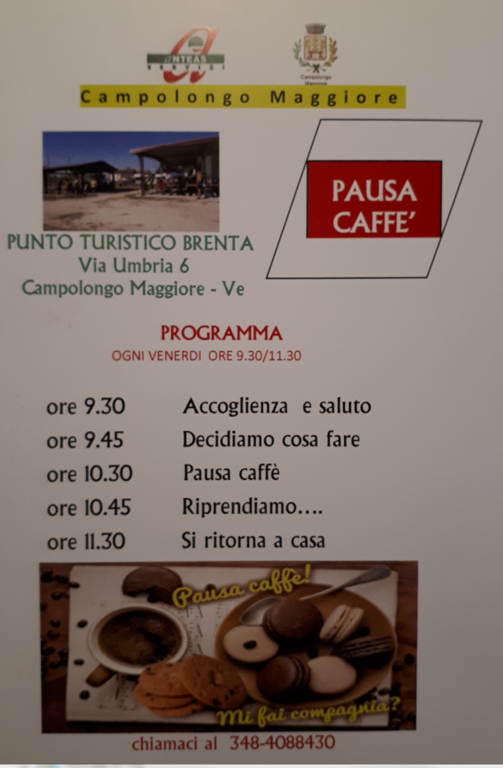 Da soli a solidali con il progetto Pausa Caffè a Campolongo