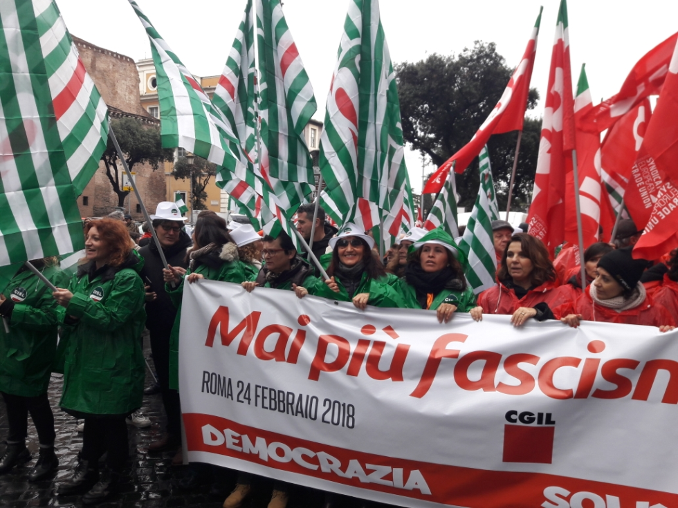 Anteas alla manifestazione antifascista e antirazzista di sabato 24 febbraio a Roma