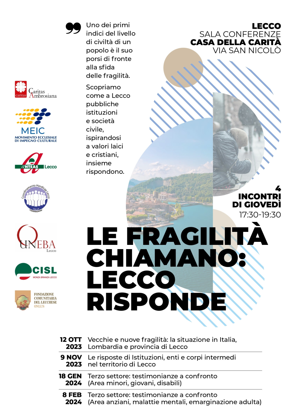 Anteas Lecco, ciclo di incontri sulla fragilità